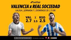 Valencia - Real Sociedad: alineaciones, horario, dónde ver, pronósticos y estadísticas